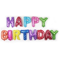 Набор шаров HAPPY BIRTHDAY