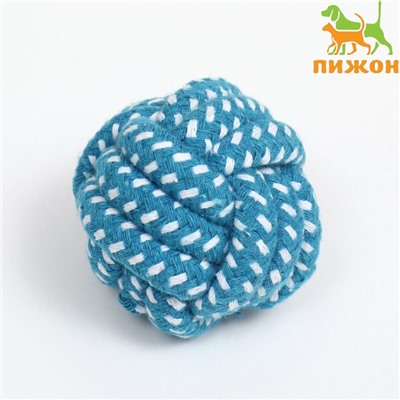 Мячик из каната, до 50 г, 6 см, синий