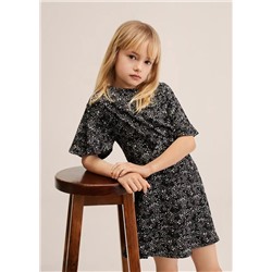 Vestido estampado flores -  Niña | MANGO OUTLET España