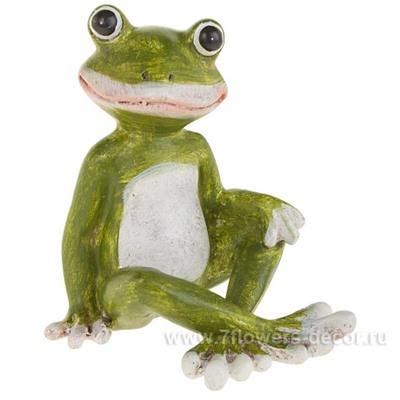 Фигурка "Лягушка" (керамика), 10х9хН11,5 см
