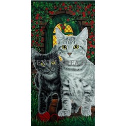 Полотенце пляжное "Котята"
