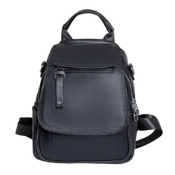 Женский кожаный рюкзак 318 BLACK