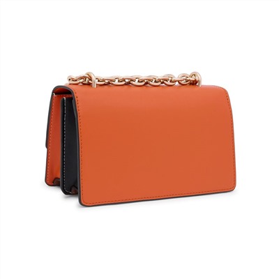 Bolso bandolera - beige y naranja