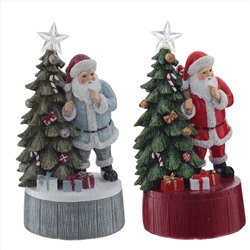 Фигурка декоративная с музыкой "Новый год" (3xLR44, прилаг.), L12 W11 H22,5 см, 2в.
