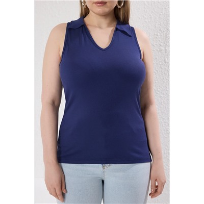 Navy Blue Frush воротнич
