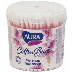 Ватные палочки Aura (Аура), в стакане, 200 шт