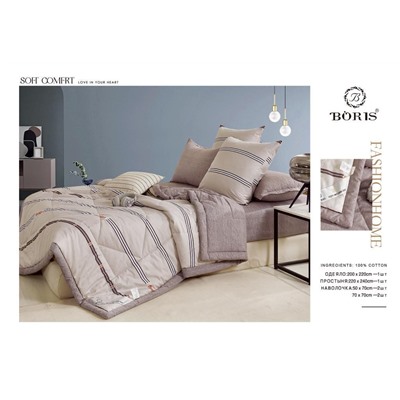 Много цветов! Комплект постельного белья Boris EGYPTIAN COTTON ⭐⭐⭐ из высококачественного материала полуторка
