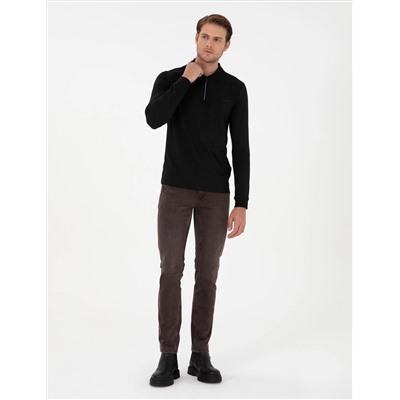 Brown Slim Fit Jean Pants