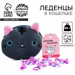 Леденцы «Кис-кис» в кошельке, со вкусом арбуза, 40 г.