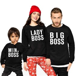 Комплект семейных свитшотов "Boss"