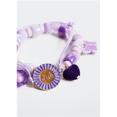 Set pulseras abalorios -  Niña | MANGO OUTLET España