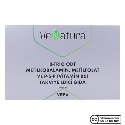 Venatura B-Trio Odt Метилкобаламин, метилфолат и P-5-P (витамин B6) 30 таблеток