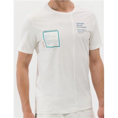 Ekru Slim Fit Printed Bike Bike T -For
