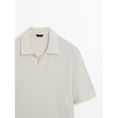 Polo estructura manga corta