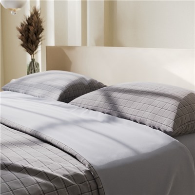 Постельное бельё Этель евро Gray cage 200х215 см,225х240 см,50х70± 3 см - 2 шт, новосатин