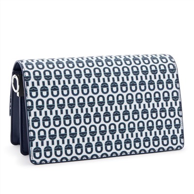 Bolso bandolera - azul marino y blanco
