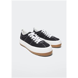 Deportivas plataforma cordones -  Mujer | MANGO OUTLET España