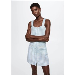 Vestido tweed botones -  Mujer | MANGO OUTLET España