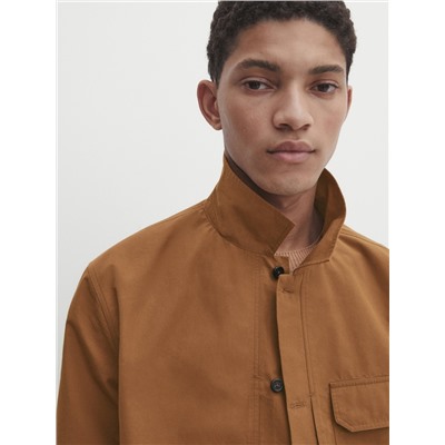 Sobrecamisa popelín bolsillo pecho