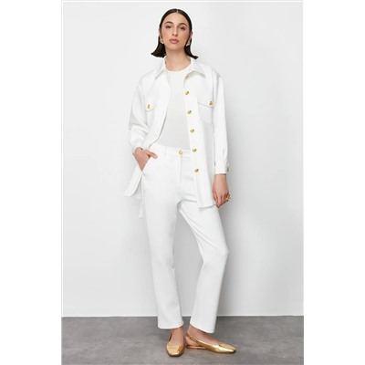 Ekru Gold Button Подробный Diver/Scuba вязание Out-Up Set Tctss24us00017