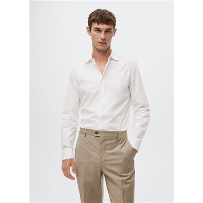 Camisa traje slim fit algodón -  Hombre | MANGO OUTLET España