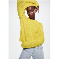 Jersey oversize punto invertido -  Mujer | MANGO OUTLET España