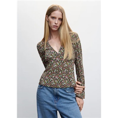 Blusa escote pico