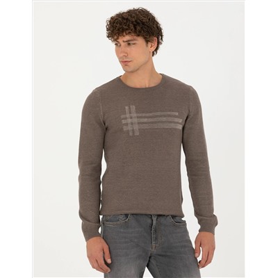 Vizon Melanj Slim Fit Bicycle Yaka Knitwear Свитер