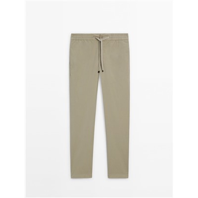 Pantalón popelín jogger fit