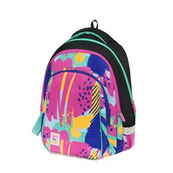 Рюкзак Berlingo Comfort "Abstract pink" 38*27*18см, 3 отделения, 3 кармана, эргономичная спинка