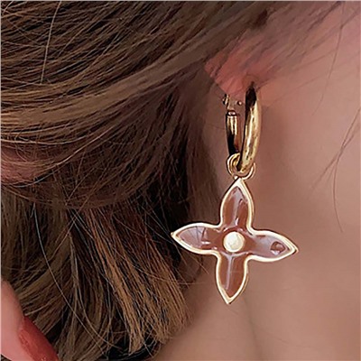 Серьги длинные с замком кольцо арт. 13 2361 (id 265273)