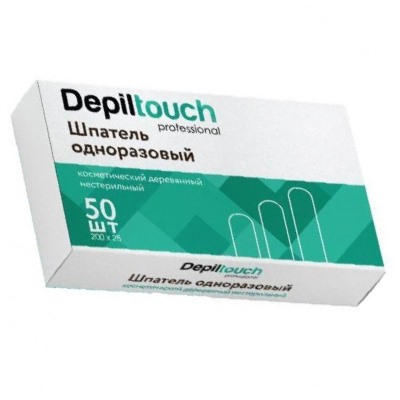 Шпатель нестерильный деревянный 200*25 мм, 50 шт, бренд - Depiltouch Professional