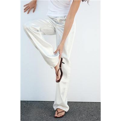 JEANS LOOSE TRF FOIL TIRO MEDIO