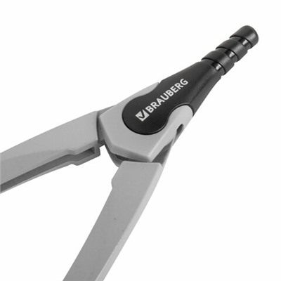 Циркуль с защитным колпачком BRAUBERG ULTRA, 135 мм, графитовый, блистер, 210817