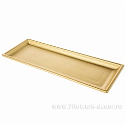 Блюдо декоративное "Loui Gold"  (дерево), 34х13 см