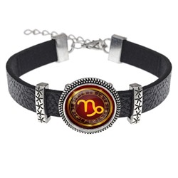 BSK2-0309 Кожаный браслет Знаки Зодиака - Козерог