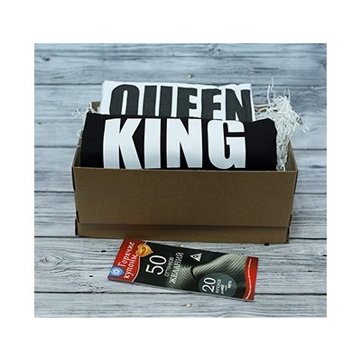 Подарок на 14 февраля "King 01 / Queen 01" с купонами желаний