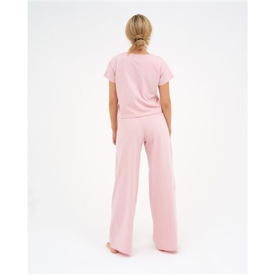 Пижама женская (футболка и брюки) KAFTAN "Basic" размер 48-50, цвет розовый