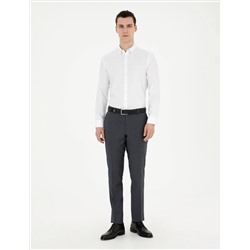 Темно -синяя тканевые брюки Slim Slim Fit