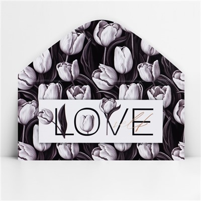 Конверт для денег Love, 16.5 х 8 см