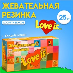 Жевательная резинка LOVE IS МОЗАИКА, ассорти вкусов, 4.2 г