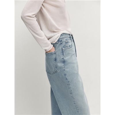 Jeans tiro alto wide leg