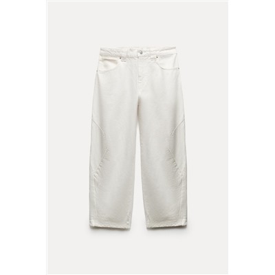 JEANS ZW COLLECTION BARREL CROPPED TIRO MEDIO