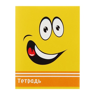 Тетрадь 48 листов в клетку Calligrata «Смайлики», обложка мелованный картон, блок офсет, МИКС