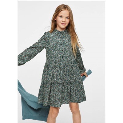 Vestido camisero floral -  Niña | MANGO OUTLET España