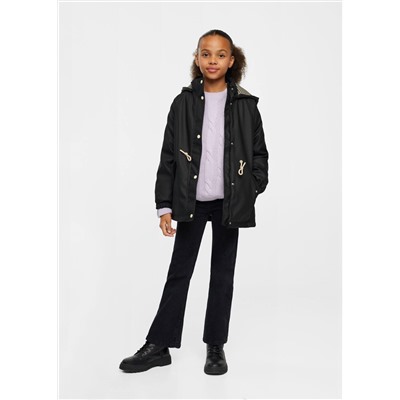 Parka impermeable capucha -  Niña | MANGO OUTLET España