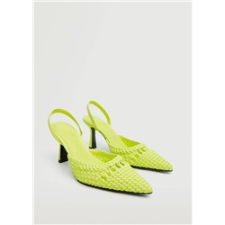 Zapato trenzado tacón -  Mujer | MANGO OUTLET España