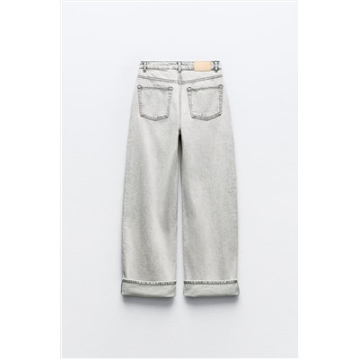 JEANS Z1975 WIDE LEG TIRO ALTO VUELTA BAJO