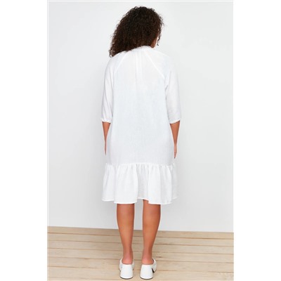 Белая v -neck nip tip the butte detailsed beach press tbbss24ah00100