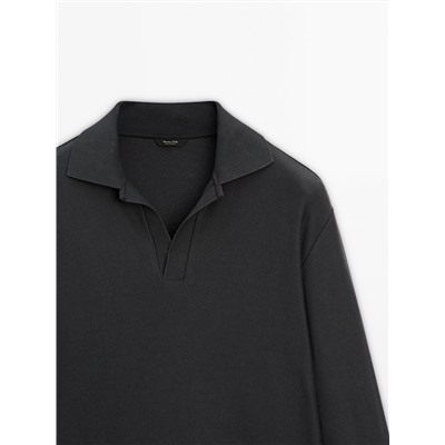Polo estructura mezcla algodón